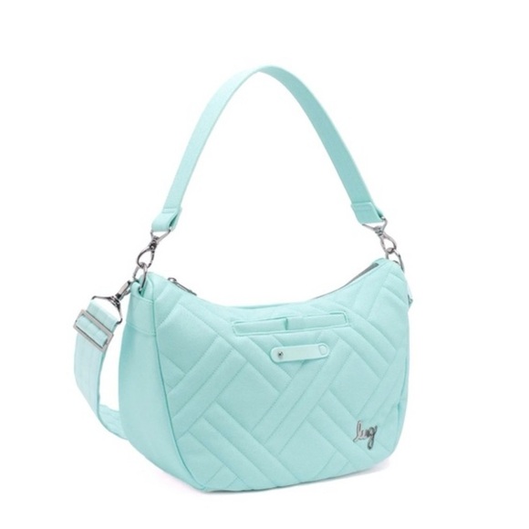 NWT Lug harmony matte mint green VL crossbody messenger bag detachable strap - Picture 4 of 14